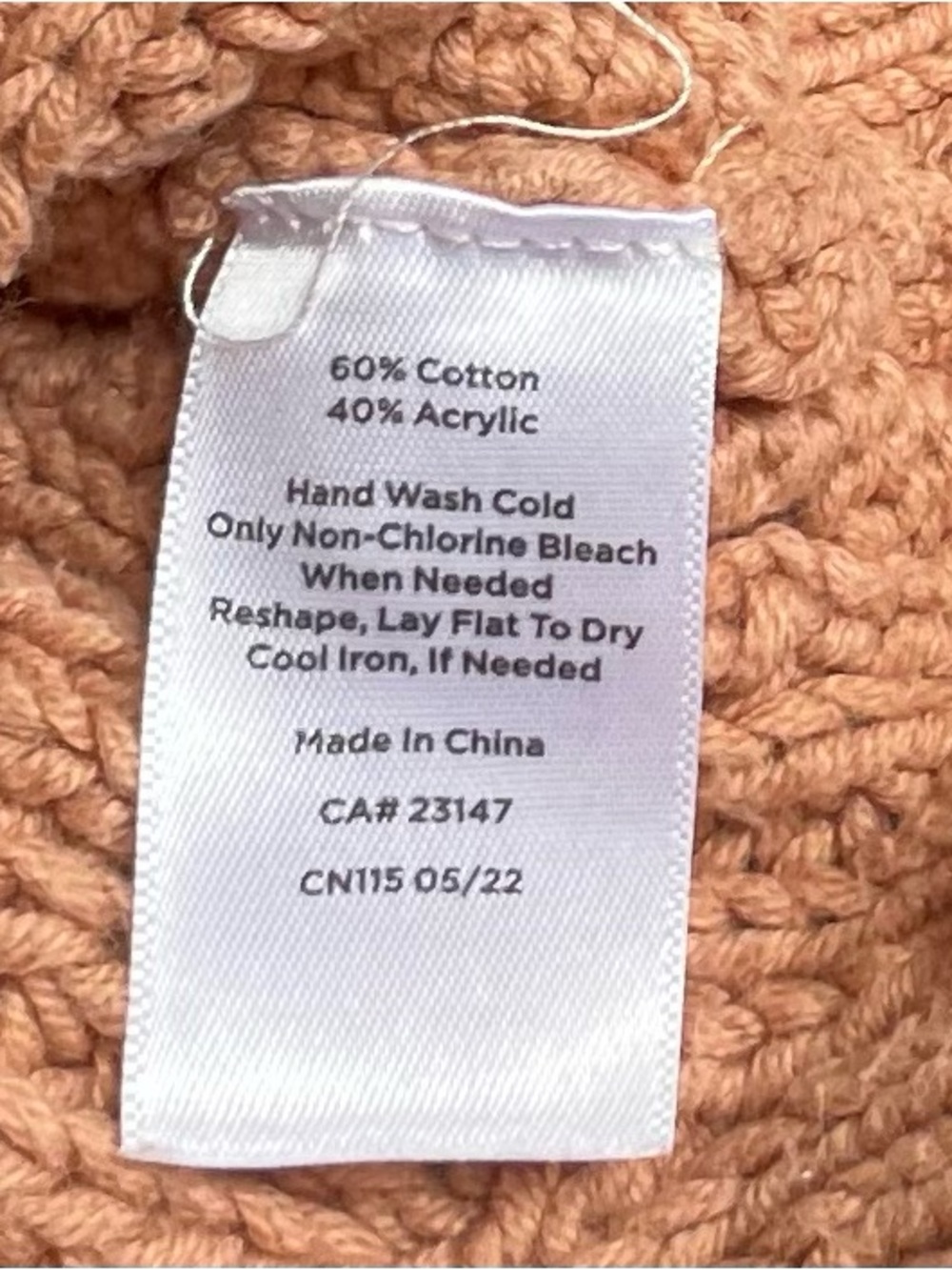 Pink Brown Crop Length Quarter Zip Turtleneck Sweater - Picture 5 of 7